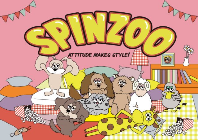 アパレルブランド「SPINNS」からオリジナルアニマルキャラクター【スピンZOO】が登場！