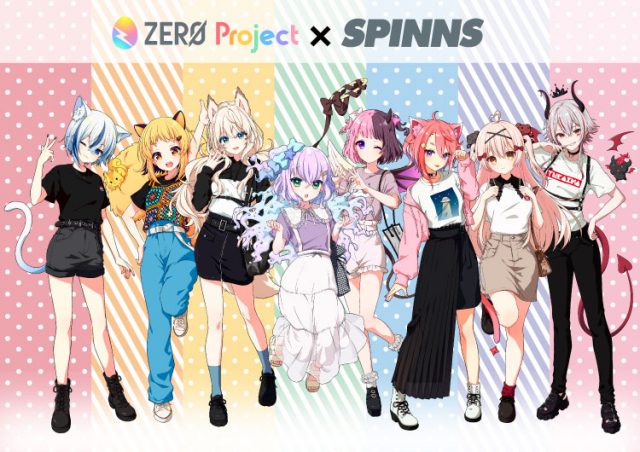 バーチャルタレントプロダクション「ZERO Project」とのコラボレーションＴシャツ発売決定！